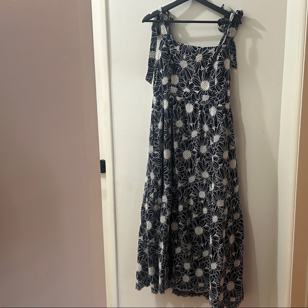 Lost + Wander Navy and White Dress